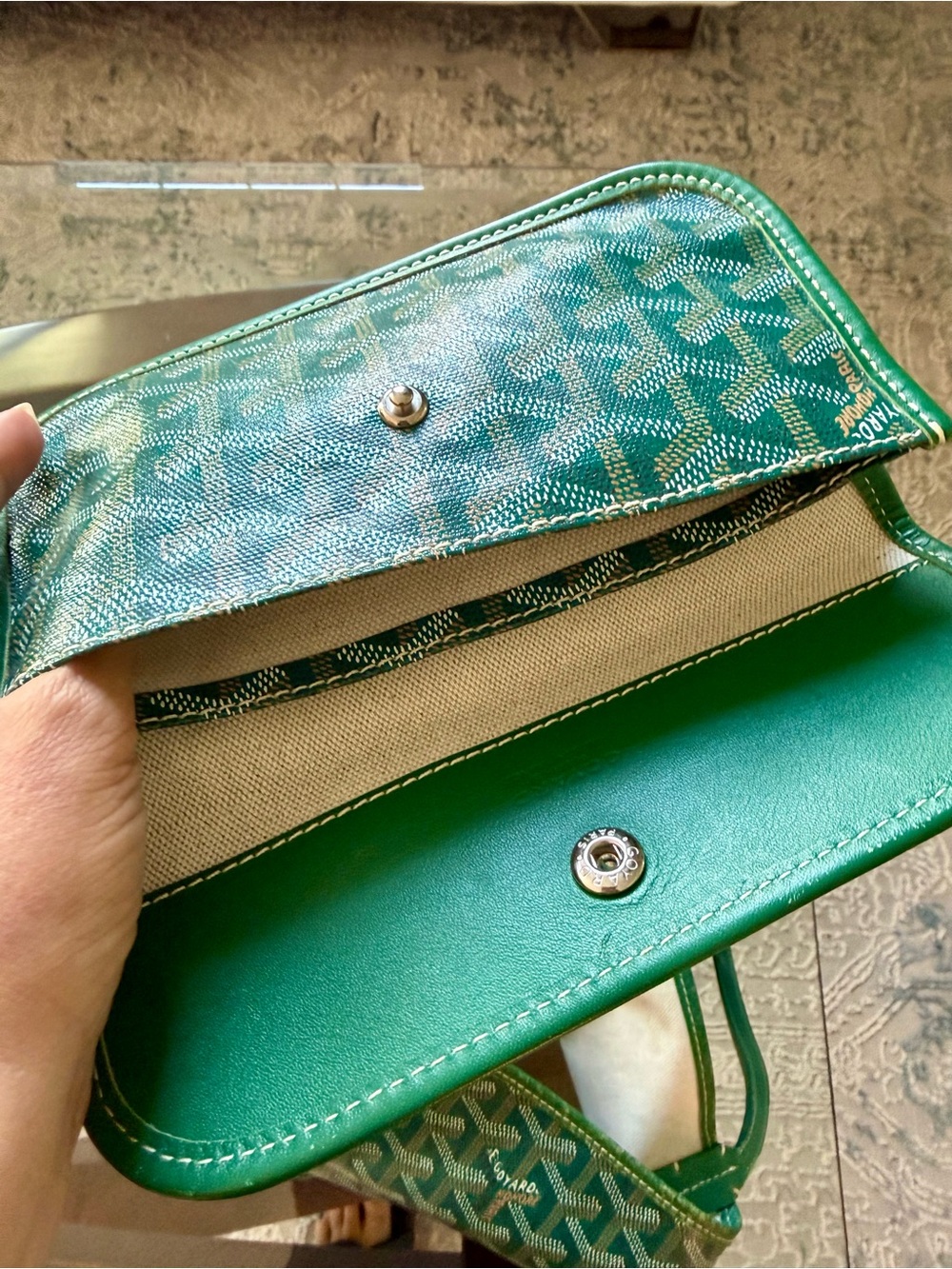 👜 Authentic Goyard Saint Louis PM Tote - Green - Picture 13 of 16